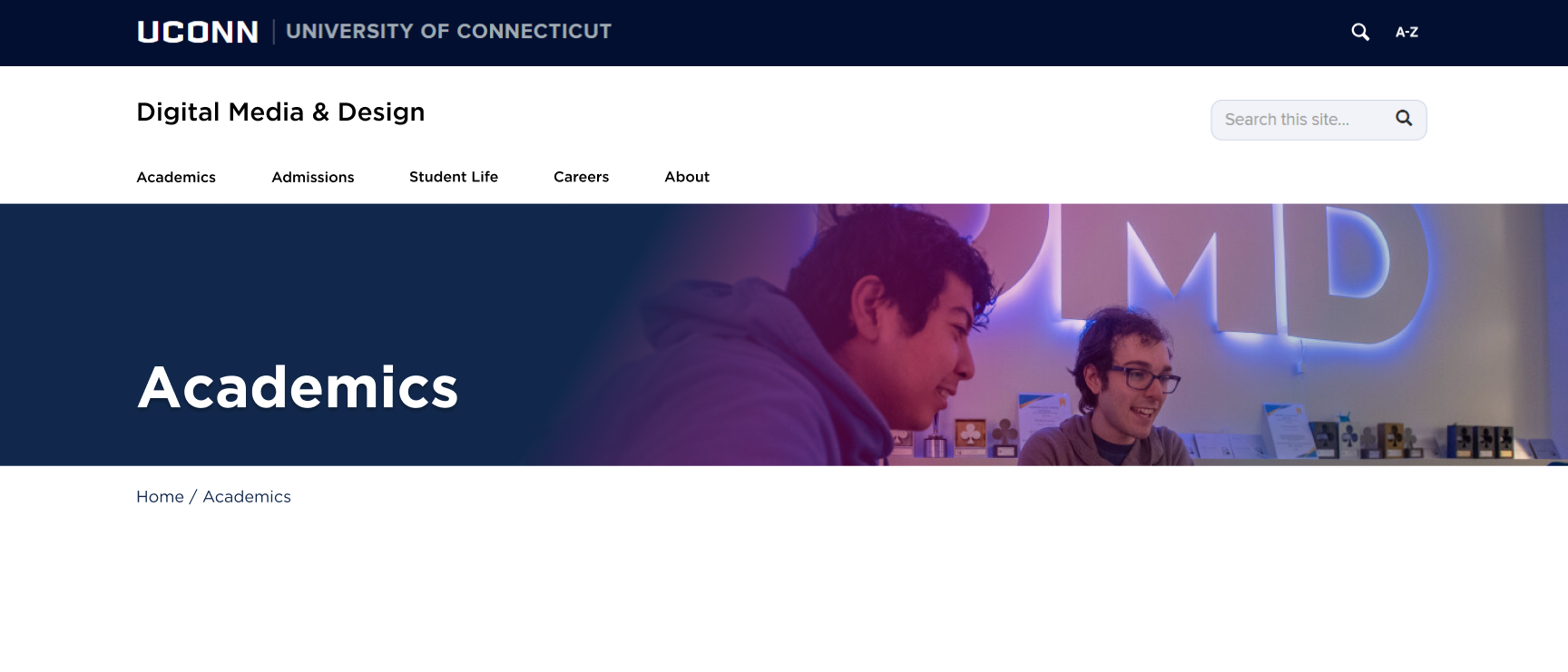 Internal Header Banner w Breadcrumbs